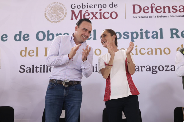 Concreta Gobernador gestión con la Presidenta para nuevo hospital en Saltillo